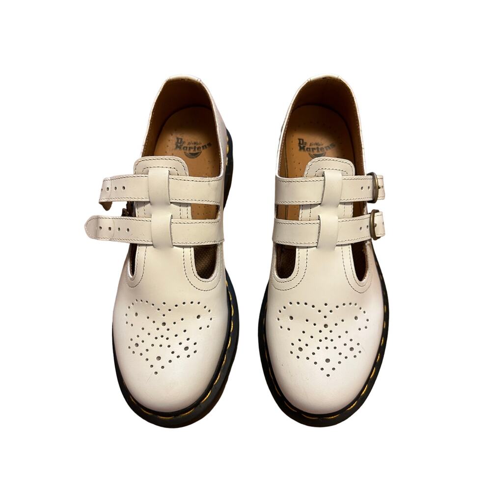 Dr. Martens 8065 Smooth Leather Mary Jane Shoe - White